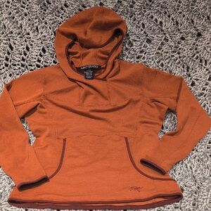 295 - 🔥 ARC’TERYX Rust Copper Pullover Hoodie | Kangaroo Pocket | Women’s 8/10